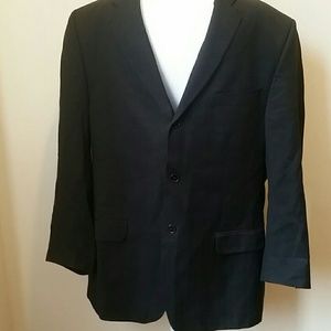 *SALE Angelico 44R pinstriped wool 3 button jacket